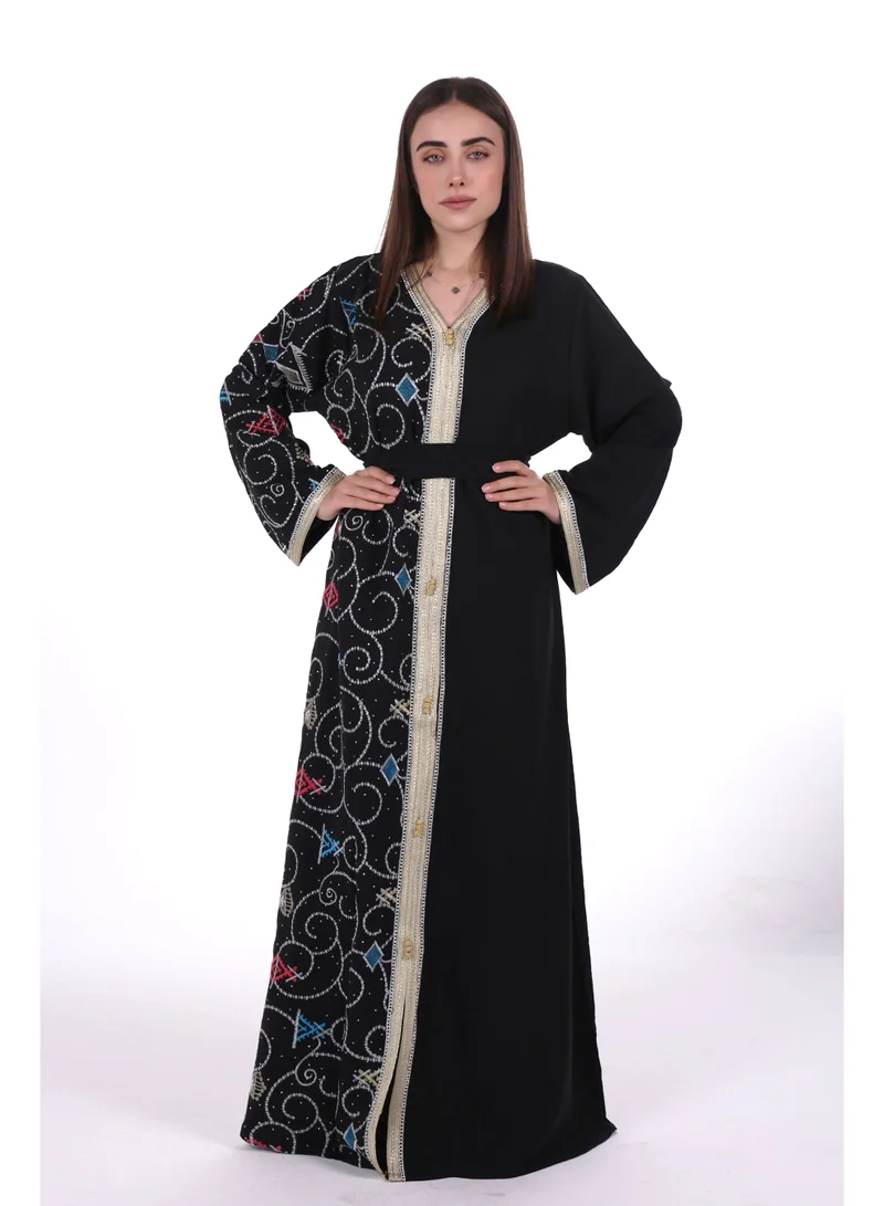 AL BENT AL SHARQIEH black Mom & Daughter Embroidred jalabiya dress for Women | Best Price UAE